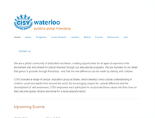 Tablet Screenshot of cisvwaterloo.org